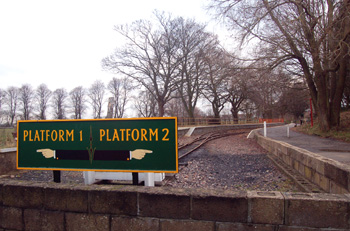 Narrow Gauge Railway platform December 2008